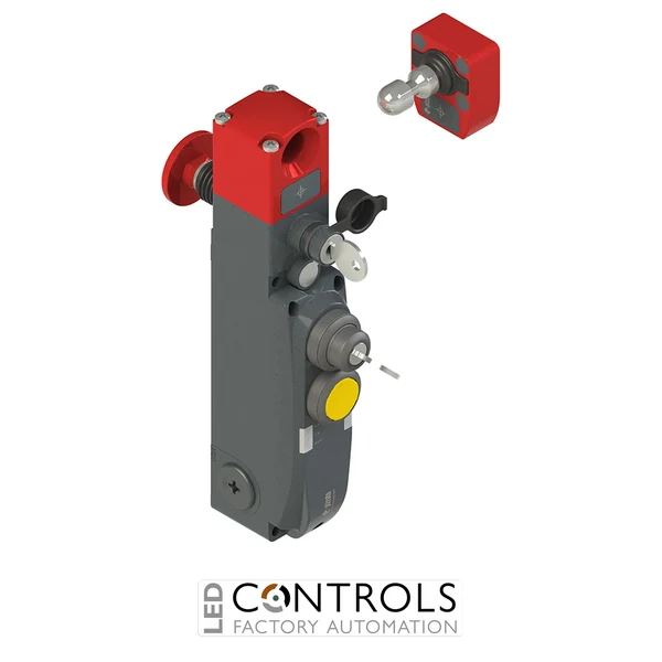 NG 2D6D414D-F31 Pizzato NG series safety switch with lock and integrated control devices, with actuator