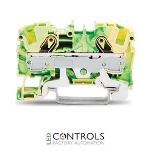 2006-1207 Wago 2-conductor ground terminal block;6 mm²;suitable for Ex e II applications;green-yellow