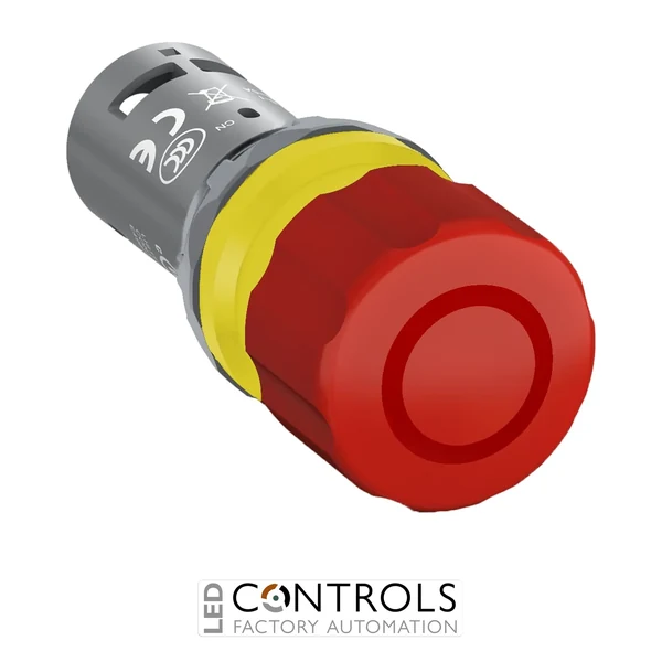 1SFA619501R1051 ABB CE3P-10R-02 Compact Emergency Stop 30 mm Red Mushroom 2NC