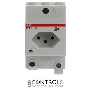 2CSM220685R0721 ABB M1011-T13 Swiss Type 13 Modular Socket Single-Phase 10 A Grey - image 2