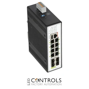 852-1505/000-001 Wago Industrial Managed Switch;8 Ports 1000Base-T;4-Slot 1000BASE-SX/LX