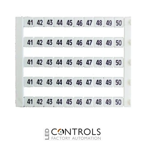 MT5-41-50 IMO Marker 5 x 5 mm White, Printed 41-50
