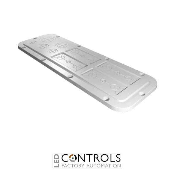 SZ2563.200 SZ Plastic gland plates, Size 3 with knockouts, for AX, WD: 447x149 mm