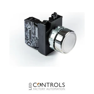 EMAS CM100DB EMAS CM FLUSH PUSH BUTTON 1NO WHITE WITH NUT - image 3