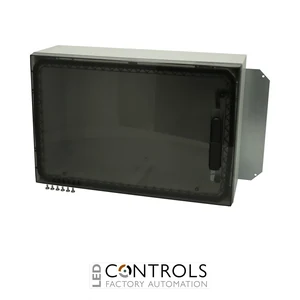 8121106 Fibox ARCA 406021ST Cabinet, Polycarbonate Transparent cover, Swinghandle, hinges on the short side