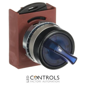 1SFA184606R9104 ABB P9MSLZ0L Blue 3-Position Illuminated Selector Switch