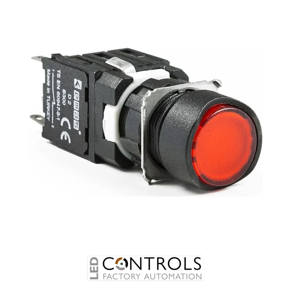 EMAS D200YDK EMAS D SERIES ROUND PUSH BUTTON RED 1NC