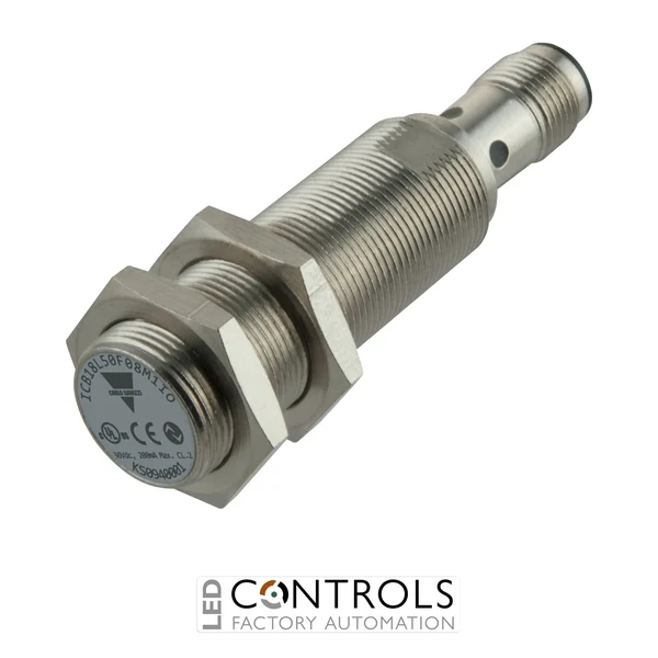 icb18l50f08m1io - ind prox sens. m18 plug long flush io-link