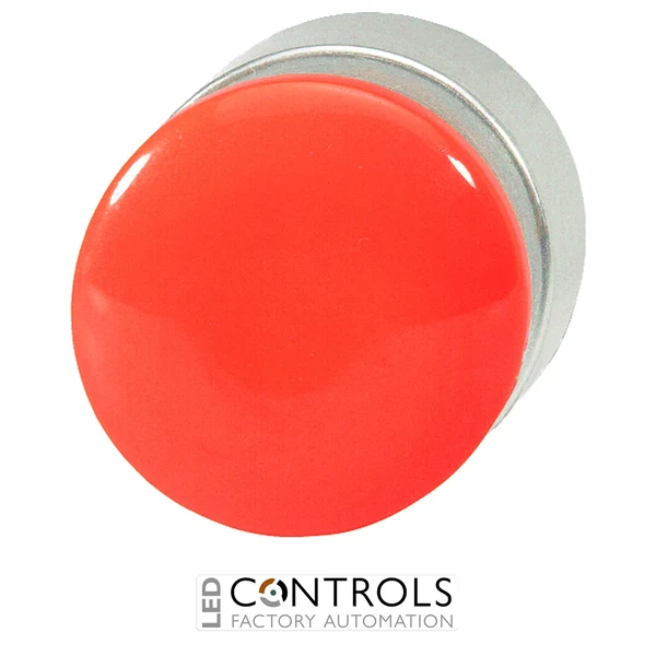 B3P1RED IMO Mushroom Head Push Button 28mm, Red, Spring Return