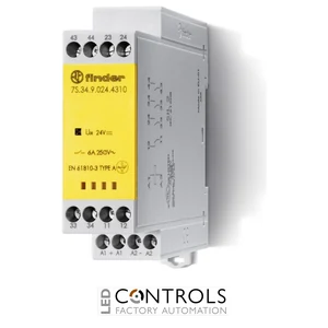 7S.34.9.024.4220 Finder Modular relay with forcibly guided contacts 6 - 10 A