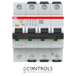2CDS383103R0164 ABB S303P-C16NA Miniature Circuit Breaker - 3+NP - C - 16 A