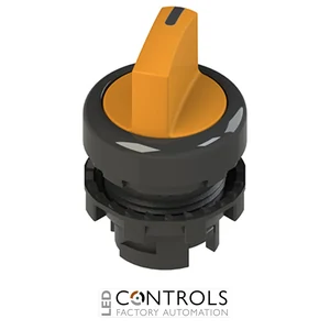 E2 1SE12ACA81AB Pizzato Short handle selector, 2 positions orange with marking