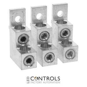 Lovato GLX505 Terminal clamp sets 3-piece set, each covers 1 pole for double cables for GL0320…GL0630