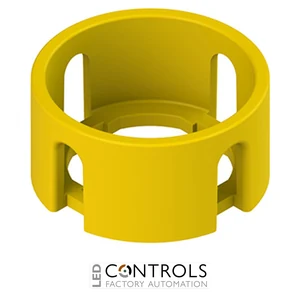 VE GP22A5A Pizzato Cylindrical yellow protection guard with 4 slots ? 40x20 mm
