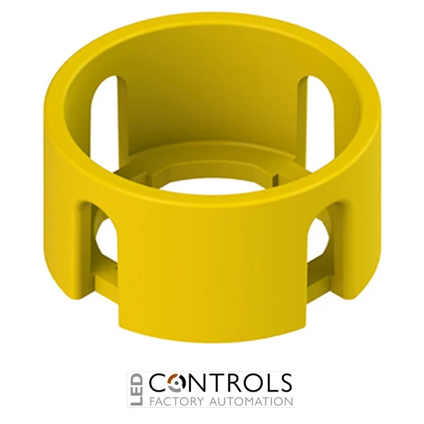VE GP22A5A Pizzato Cylindrical yellow protection guard with 4 slots ? 40x20 mm