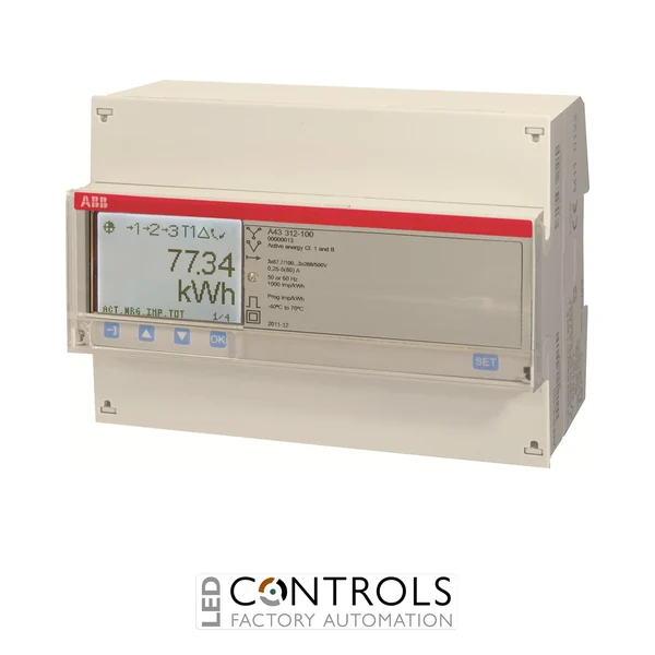 2CMA170525R1000 ABB A43 312-100 Three-Phase Direct-Connected 80 A Energy Meter with RS-485