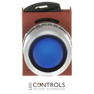 1SFA184496R9104 ABB P9MPLLGD Blue Illuminated Momentary Pushbutton - image 2