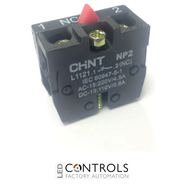 np2-l1121 chint nc contact block for push button enclosures