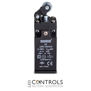 EMAS L3K13MIM311 EMAS L3 SERIES LIMIT SW. SNP ACT. 1NC+1NO-METAL ROLLER - image 3
