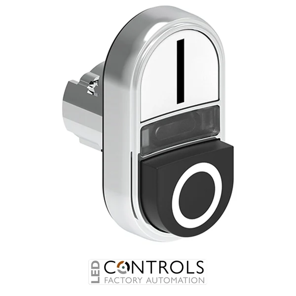 LOVATO LPSBL7224 ILL.W/B DOUBLE TOUCH MET.BUTTON I-O