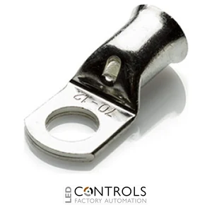 COL70-10 Partex copper tube ring terminal, 70mm², M10 stud, pack 50