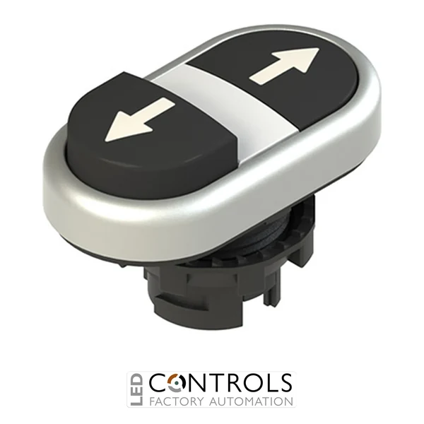 E2 1PDSL9AAAB Pizzato Double lower projecting pushbutton, with marking
