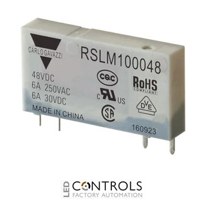 RSLM100048 - Relay 6A 250VAC/30VDC, 48VDC COIL, SPST