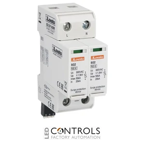 SG22PA300R - SURGE PROTECTION DEVICE TYPE 2 2P PLUGIN + RELAY