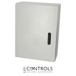 8120099 Fibox ARCA 806030S Cabinet, Polycarbonate Grey cover, Swinghandle, hinges on the long side
