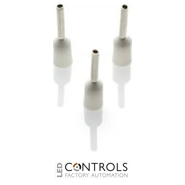 CEF508F(1000) Partex FERRULE 0.5mm WHITE SINGLE (1000)