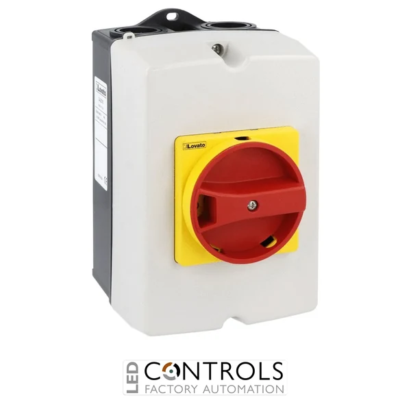 GAZ040 - 3P SWITCH 40A-ENCLOS-R/Y HAND.PADLOCK