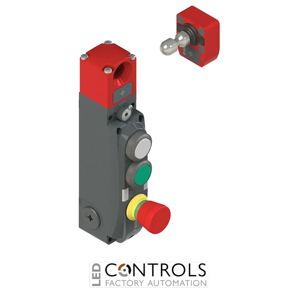 NG 2D1D411S-F31 Pizzato NG series safety switch with lock and integrated control devices, with actuator