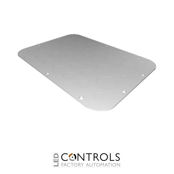 SZ2575.100 SZ Metal gland plate, Size 5 with metric knockouts