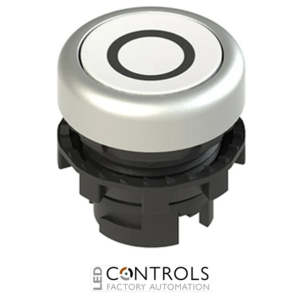 E2 1PL2R229L1 Pizzato Illuminated white flush pushbutton with marking