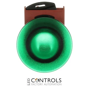 1SFA184562R9102 ABB P9MET4VL1 Green 40 mm Illuminated Maintained Mushroom Pushbutton - image 2