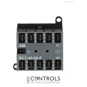 GJL1313203R0001 ABB BC7-40-00-F-01 ABB BC7-40-00-F-01 4 Pole Mini Contactor Relay 7A No Auxiliary Contacts 24V AC Coil Front Mounted