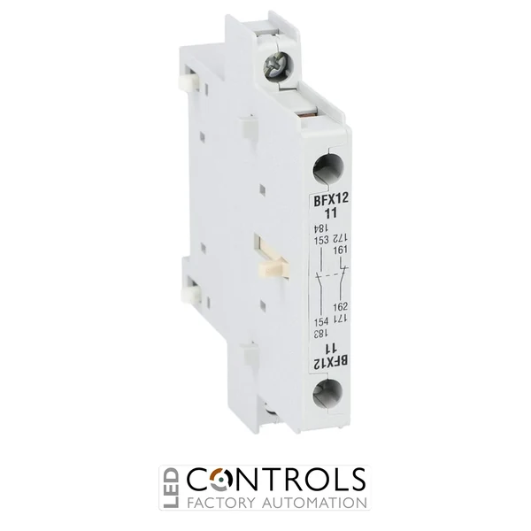 BFX1211 Lovato contactor side mount auxiliary contact 1no+1nc