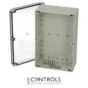7022841 Fibox PCT 162509 Enclosure, Polycarbonate Clear transparent cover
