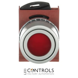 1SFA184521R9101 ABB P9MPLRGV Red Illuminated Momentary Pushbutton - image 2