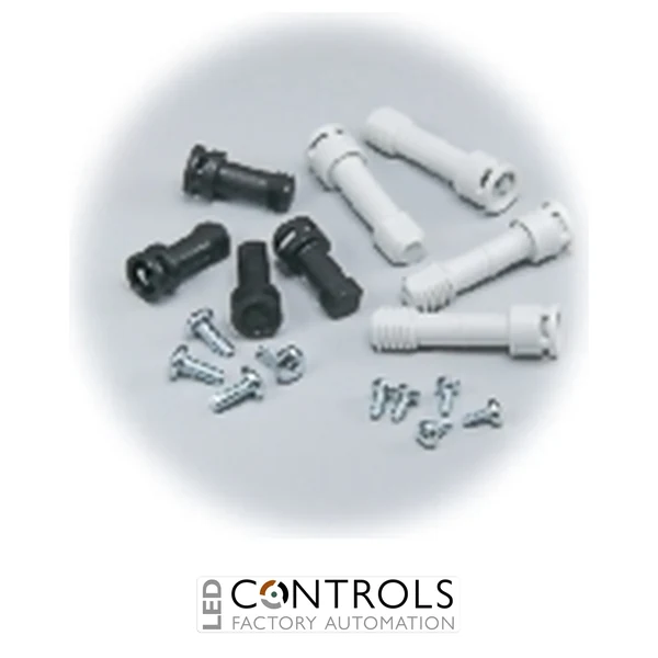 6330002 Fibox MBS BLH Black screw set, Low cover (10/13 mm) High base (50 - 125 mm)