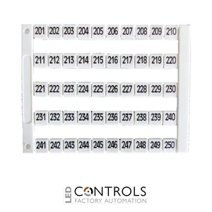 MT5-201-250 IMO Marker 5 x 5 mm White, Printed 201-250