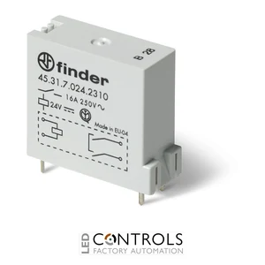45.31.7.012.4310 Finder Miniature PCB relay 1pole 16A DC 12V