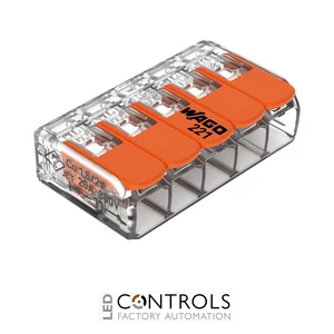 221-415 Wago Splicing connector with levers;for all conductor types;max. 4 mm²;transparent