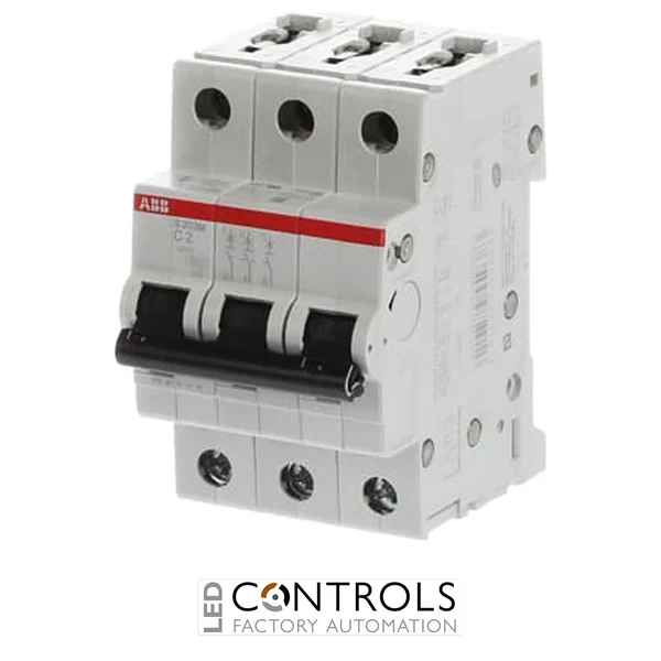 S203M-C2 Miniature Circuit Breaker - 3P - C - 2 A