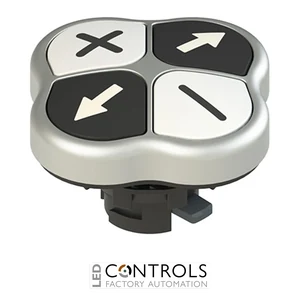 E2 1PQFA9QAAM Pizzato Quadruple pushbutton