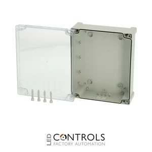 5824008 Fibox TPC 292411T Enclosure, Polycarbonate Clear transparent cover
