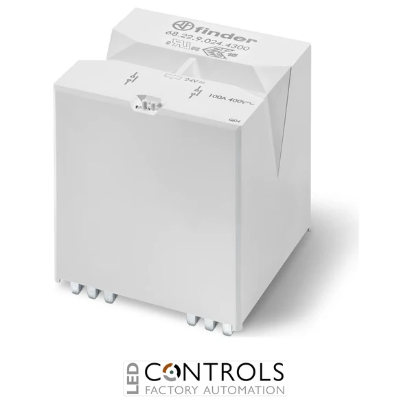 68.22.9.024.4300 Finder 2 NO Contacts 24V DC Power Relay
