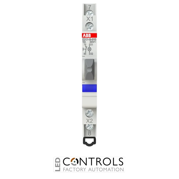 2CCA703254R0001 ABB E2171601G E217-16-01G Pushbutton 1NC 16 A Blue LED