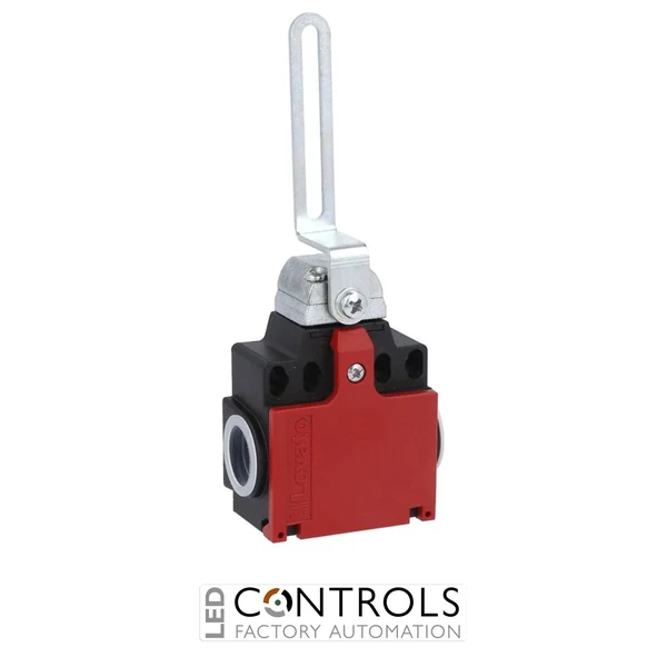 KCQ1L02 - SLOTTED LEVER PLASTIC SAFETY SWITCH 2NC