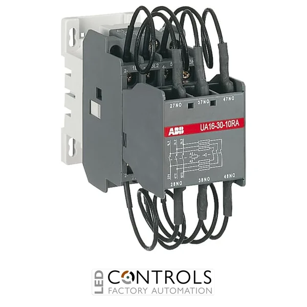 1SBL181024R8110 ABB UA16-30-10RA 24V 50Hz / 24V 60Hz 3 Pole Capacitor Switching Contactor 3NO 1NO Auxiliary Contact 24V Coil